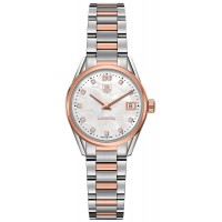 Tag Heuer Carrera Pearl White Diamond Dial Women's Luxury Watch WAR1352-BD0779